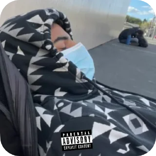 Телеграм стикер 😴 Mogged by Trxn