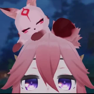 Video sticker 💖 Yae miko ⋅ ༘ @wl4nd