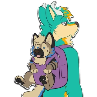 Telegram sticker 👶 Ranger the Shep