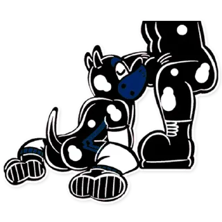 Telegram sticker 👟 BluePup By Emi