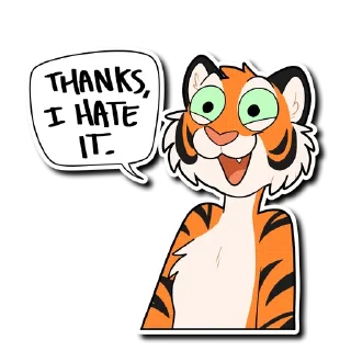 Telegram sticker 🙃 Tiger 2