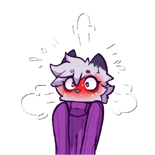 Telegram sticker 👀 Dusty 💜: @Mewgle_Dust
