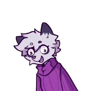 Telegram sticker 🙃 Dusty 💜: @Mewgle_Dust
