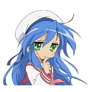 Telegram sticker 🥺 Izumi Konata (@dasein0)