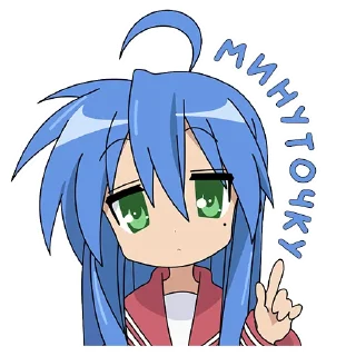 Telegram sticker ☝️ Izumi Konata (@dasein0)