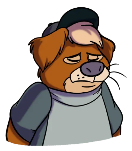 Telegram sticker 😢 мои чилл про фав мега муды🐻