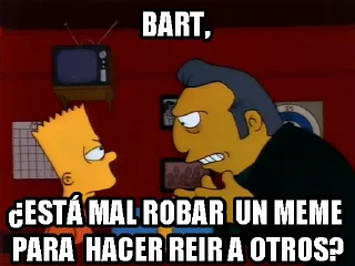 Telegram sticker 👮‍♂ Cucamonga! @SimpsonsGrupo