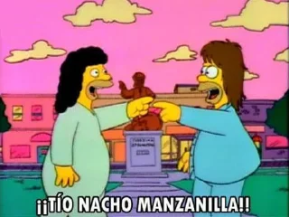 Telegram sticker 👨‍🦲 Cucamonga! @SimpsonsGrupo