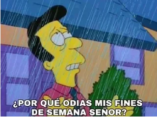 Telegram sticker 🌧 Cucamonga! @SimpsonsGrupo