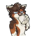 Телеграм стикер ☕️ @RakanHowls by Revaivwra