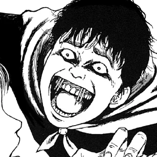 Telegram sticker 👹 Дзюндзи Ито