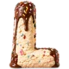 Sticker 🍧 Ice Cream Font ➜ @OrderEmoji