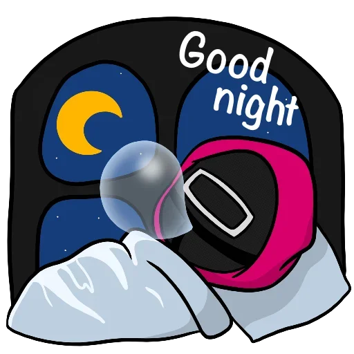 Telegram sticker 😴 Squid Game @stickersb2b