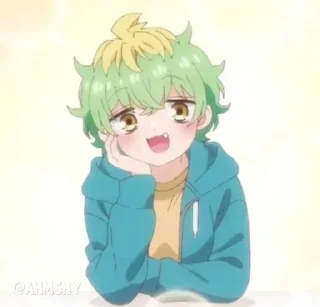 Телеграм стикер 🥰 - ᗷY @ahMshY 𓉮 . Mikadono Sanshimai wa Angai
