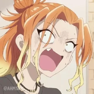 Телеграм стикер 🥰 - ᗷY @ahMshY 𓉮 . Mikadono Sanshimai wa Angai