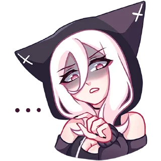 Telegram sticker 😨 КатШи; больше стикеров:@wkwkwal