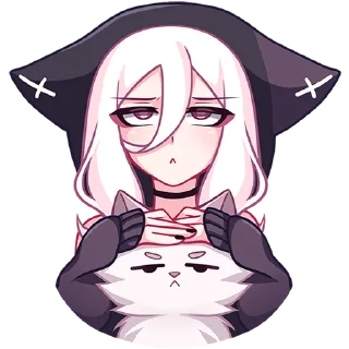Telegram sticker 😐 КатШи; больше стикеров:@wkwkwal