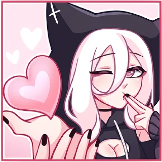 Telegram sticker 🥰 КатШи; больше стикеров:@wkwkwal