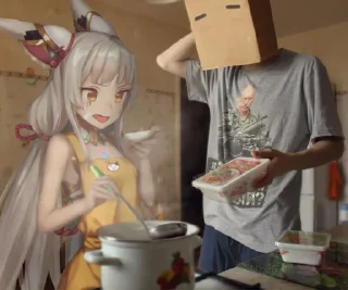 Телеграм стикер 🦋 Anime irl @xvieravelyn @ecchistickers