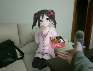 Телеграм стикер 🦋 Anime irl @xvieravelyn @ecchistickers