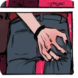 Telegram sticker 🥺 ~twink love~ para geis 🦔🔥