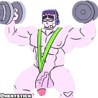 Telegram sticker 💪 Real Brawl Mans @hentstick