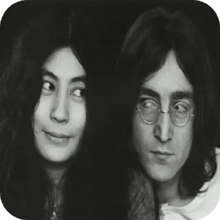 Telegram sticker 👀 John & Yoko (Сойер варфарін) :: @fStikBot