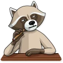 Telegram sticker 😑 Criminal Raccoon