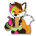Telegram sticker 🍜 Ice Foxx