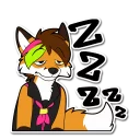Telegram sticker 💤 Ice Foxx