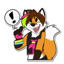 Telegram sticker ❗ Ice Foxx