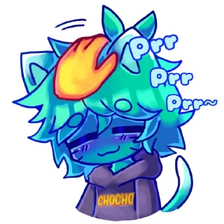 Телеграм стикер 🫳 ChoChoX Femboy