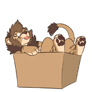 Video sticker 🐈 Lion Stickers by Pulexart.com