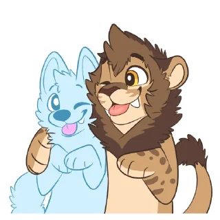 Video sticker 🤗 Lion Stickers by Pulexart.com