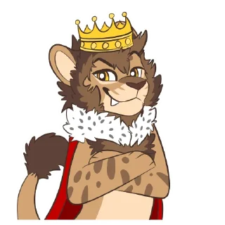 Telegram sticker 🤴 Lion Stickers by Pulexart.com