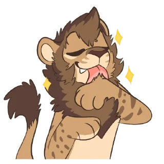 Telegram sticker 🛁 Lion Stickers by Pulexart.com