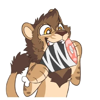 Telegram sticker 🍖 Lion Stickers by Pulexart.com