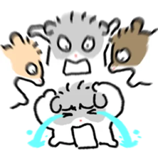 Telegram sticker ⭐ 크라잉 햄스비 @moe_sticker_bot