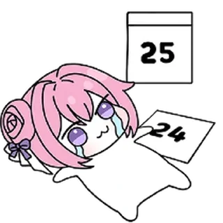 Telegram sticker ⭐ 도로롱의 메리크리스마스 @moe_sticker_bot