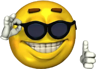 Telegram sticker 😎 •__• — @stckrRobot