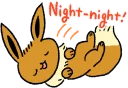 Telegram sticker 😴 Pokémon: Eevee Stickers :: @line_stickers