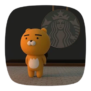 Video sticker 💬 스타벅스 카카오프렌즈 스페셜에디션 By @KakaoEmoticon