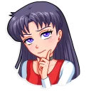 Telegram sticker 🤔 Sailor Moon