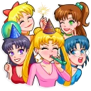Telegram sticker 🥳 Sailor Moon
