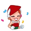 Telegram stiker 💃 Sweety Santa