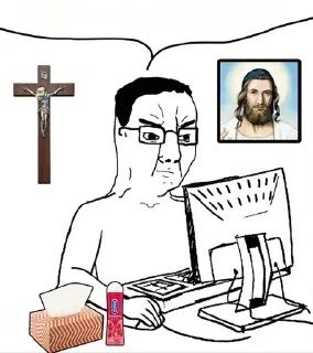 Telegram sticker 💬 Christkikes by @chudler