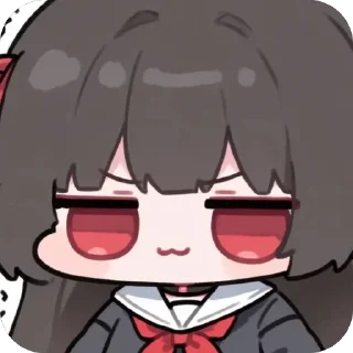 Telegram sticker 🫥 Chisa by @ThyShin