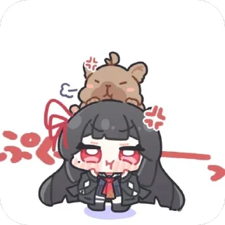 Telegram sticker 🫥 Chisa by @ThyShin