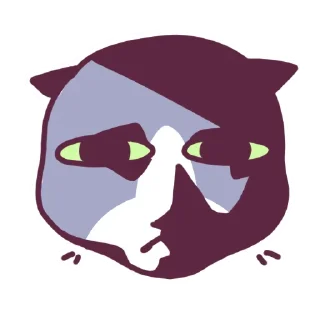 Video sticker 😑 Cat Motions 2 (by @taneffe) without text
