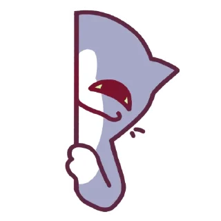 Telegram sticker 😏 Cat Motions 2 (by @taneffe) without text